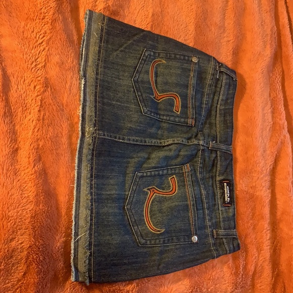 Rock & Republic Denim Jean Skirt SZ 28 - Picture 8 of 11